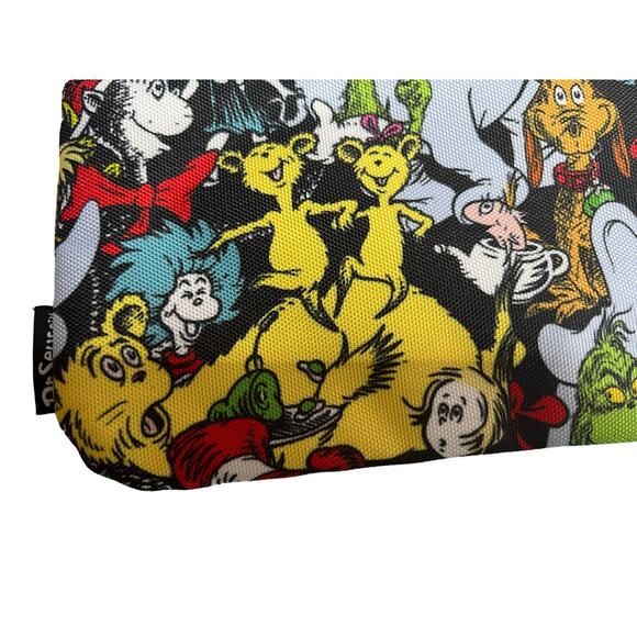 Dr. Seuss 8 x 4/12"‎ canvas zipper case makeup crayons travel NWOT - Picture 2 of 5